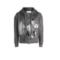 N*M “Rebellious” Grey Mohair Hoodie