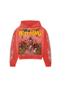 N*M Black Jesus Red Hoodie