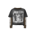 N*M “Pain, Love, Misery” Double Layered Tee
