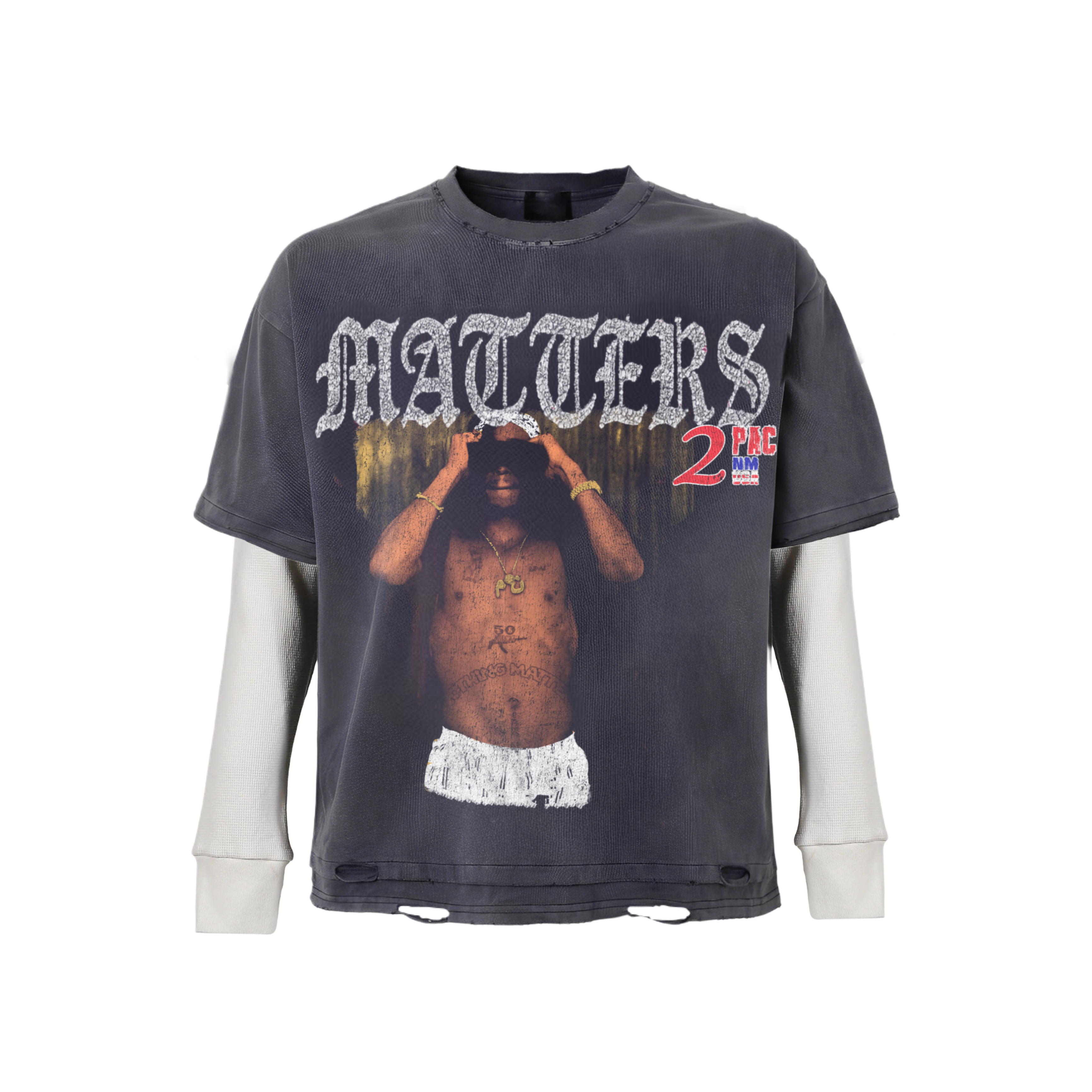 N*M “All Eyez On Me” V2 Double Layered Tee